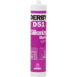 Derby D51 Silikonize Mastik
