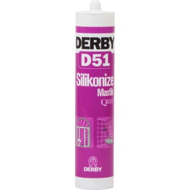 Derby D51 Silikonize Mastik