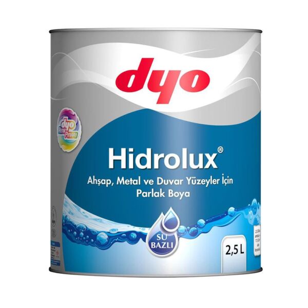 Dyo Hidrolüx Su Bazlı Parlak Boya 2,5 Lt Beyaz