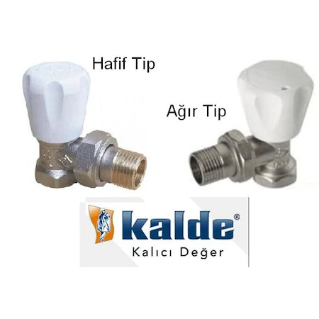 Kalde Pprc Köşe Radyatör Vanası Hafif Tip