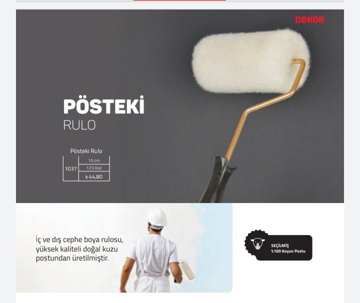Dekor Pösteki Rulo 25 Cm 1036